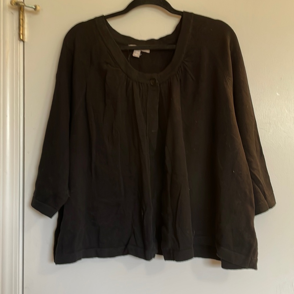 Woman Within Cropped Cardigan